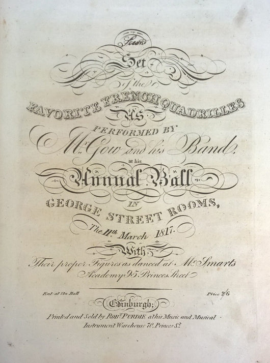Nathaniel Gow's 2d Set of Favorite French Quadrilles