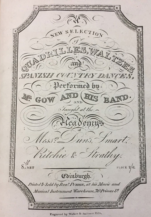 Nathaniel Gow's New Selection of Quadrilles, Waltzes & Spanish Country Dances, 8th Set